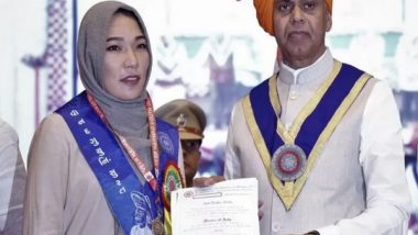 World News | Afghan Female Student in India Wins Gold Medal, Dedicates It to Those Denied Education Back Home