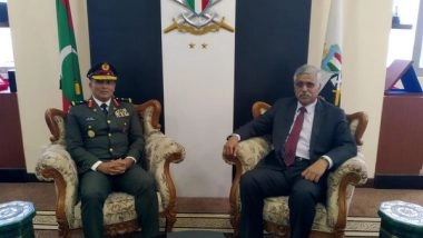 World News | India, Maldives Holds 4th Defence Cooperation Dialogue  in Male