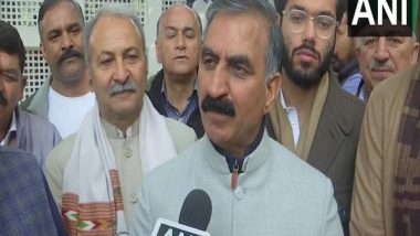 India News | Himachal Pradesh CM Sukhu Lauds Officers' Efforts for Disbursing Rs 804 Crore as Land Compensation in NH Projects