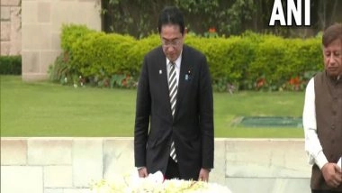 World News | Japanese PM Kishida Lays Wreath at Mahatma Gandhi's Memorial in Rajghat