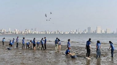 Business News | SBI Foundation Conducts One of South Mumbai's Largest Beach Cleaning Drives, Collects 800 Kilos of Waste in 2 Hours