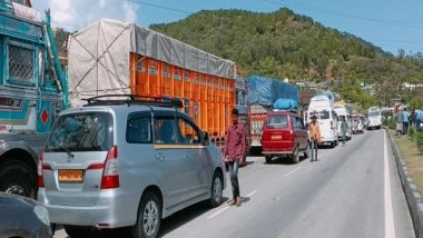 India News | Jammu-Srinagar National Highway Closed for Traffic Following Landslide in Udhampur