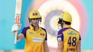 Sports News | WPL: Grace, Tahlia Hit Fifties, Send UP Warriorz into Playoffs After 3 Wicket Win over Gujarat Giants in Last-over Thriller