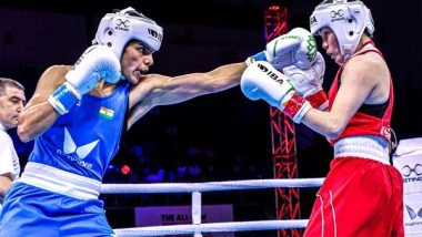 Sports News | Women's World Boxing Championships: Sakshi Choudhary Advances to Quarterfinals in Women's 52 Kg Category