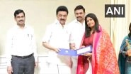 Entertainment News | Tamil Nadu CM Stalin Presents Oscar-winning Director Kartiki Gonsalves Rs 1 Crore Cheque
