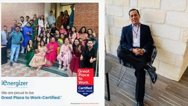 Business News | IEnergizer is Now Great Place to Work Certified