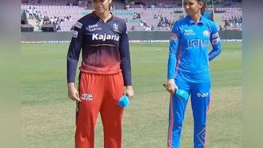Sports News | WPL 2023: Mumbai Indians Captain Harmanpreet Kaur Wins Toss, Opts to Field Against Royal Challengers Bangalore