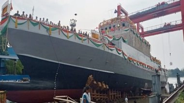 West Bengal: Second Anti-Submarine Warfare Craft &lsquo;INS Androth&rsquo; Launched in Kolkata