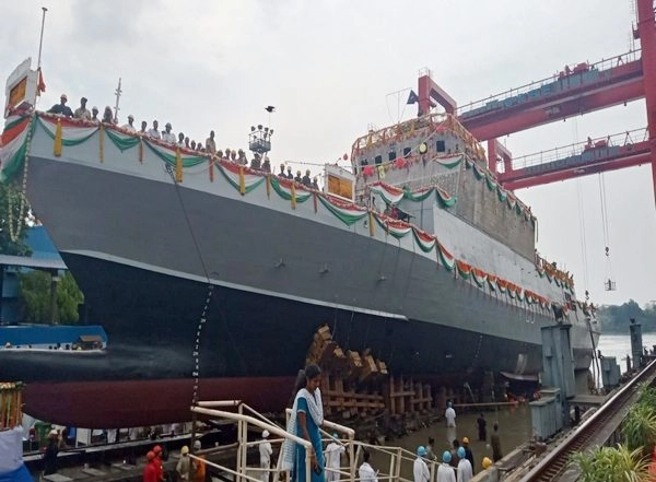 West Bengal: Second Anti-Submarine Warfare Craft ‘INS Androth’ Launched in Kolkata