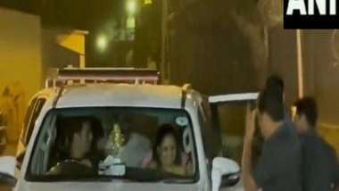 India News | Delhi Liquor Policy Case: BRS MLC K Kavitha Leaves ED Office After Close to 10 Hours of Questioning