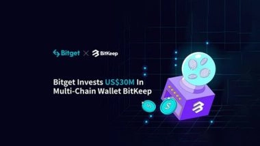 Business News | Bitget Invests USD 30M in BitKeep Broadening Its Ce-DeFi Ecosystem