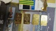 India News | Four Arrested, Four 100-gm Gold Bars Seized at Delhi Airport