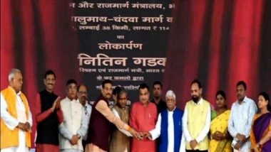 India News | Jharkhand: Nitin Gadkari Inaugurates and Lays Foundation Stones of National Highway Projects in Ranchi, Jamshedpur
