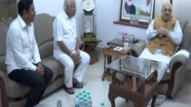 India News | Amit Shah Visits Former Karnataka CM Yediyurappa in Bengaluru