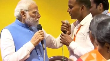 India News | Varanasi: PM Modi Interacts with 'Saansad Khel Pratiyogita' Winners, Beneficiaries of 'Swasth Drishrti Samriddh Kashi'