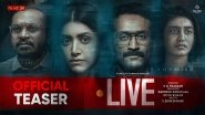 Business News | V K Prakash - S Sureshbabu Dynamic Duo's Social Thriller 'Live' Teaser Drops;  Receives an Overwhelming Response from Film Buffs
