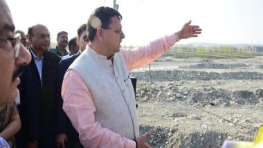 India News | CM Dhami Inspects Disaster-affected Saung River Bridge