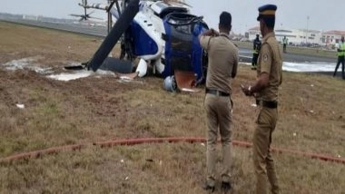 India News | Kerala: Coast Guard ALH Dhruv Chopper Meets with Accident in Kochi, Crew Safe
