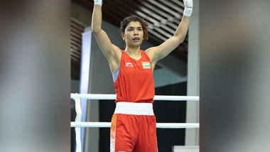 Sports News | Nikhat Zareen Beats Nguyen Thi Tam to Claim Second Women's World Championships Title