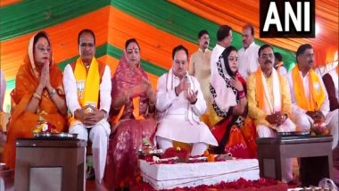 India News | JP Nadda, Shivraj Singh Chouhan Perform Bhoomi Pujan of New Madhya Pradesh BJP Office in Bhopal