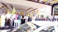 India News | Delhi: Lok Sabha Speaker Om Birla Flags off Car Rally on Road Safety Theme