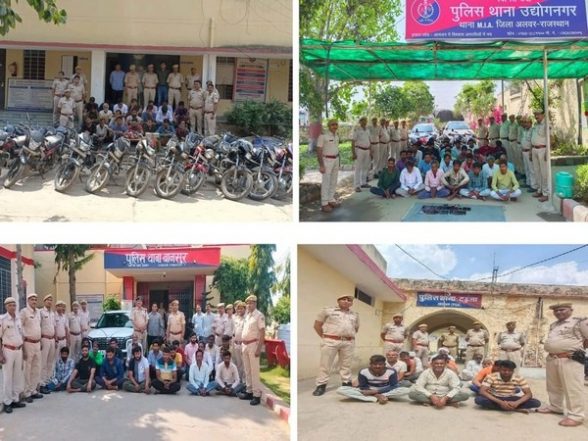 India News | Over 2000 Criminals Rounded Up in Rajasthan Police Crackdown - Vimarsana News