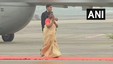 India News | President Murmu Arrives in Kolkata on Two-day West Bengal Visit