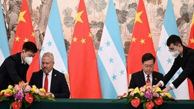 World News | Honduras Establishes Diplomatic Ties with China; Taiwan Displeased