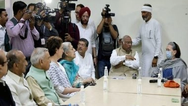 India News | Congress Calls Meeting of Its MPs in Parliament to Chalk out Strategy for the Day