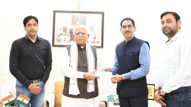 Business News | Intersoft Data Labs's MD, Sandeep Passey Contributes Rs 20 Lakh to CM Haryana CSR Fund