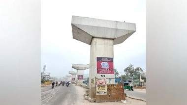 India News | Fresh Posters Targeting Centre Appear in Hyderabad over Delay in a Flyover Construction