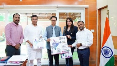 Business News | Ahimsa Run Will Be Held at Jawaharlal Nehru Stadium on April 2, Kiren Rijiju Will Flag off Stadium