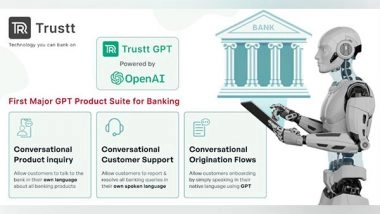 Business News | Trustt Launches First Major GPT Product Suite for Banking Industry