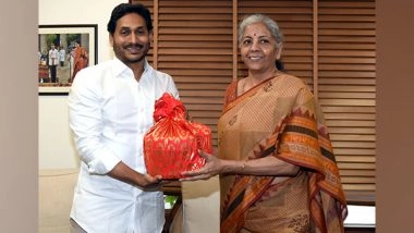 India News | Delhi: Andhra CM Jagan Reddy Meets Nirmala Sitharaman, Seeks Release of Pending Funds