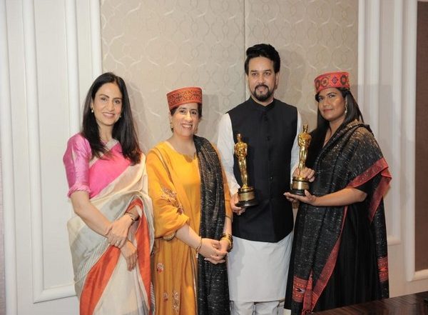 India News | Union Minister Anurag Thakur Meets Team of 'The Elephant Whisperers'