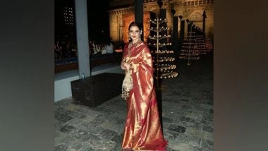 Entertainment News | Rekha Shines in Her Traditional Look at Dior's Mumbai Fashion Show