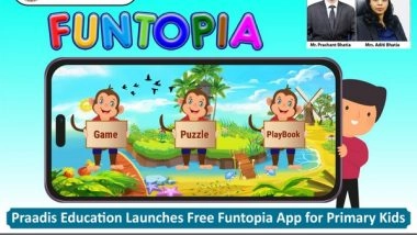 Business News | Praadis Education Launches Free Funtopia App for Primary Kids