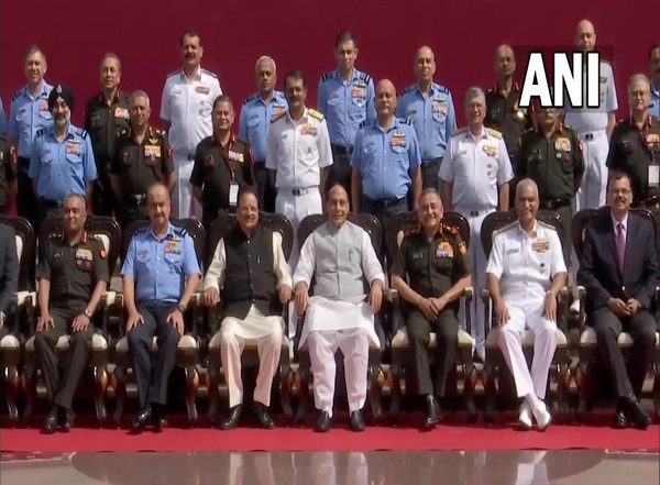 India News | Rajnath Singh Attends Combined Commanders' Conference 2023 in Bhopal