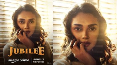 Jubilee: Aditi Rao Hydari’s Look As Superstar Sumitra Kumari Unveiled; Vikramaditya Motwane’s Series to Premiere on Amazon Prime Video on April 7 (View Poster)