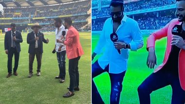 Ajay Devgn Attends India Vs Australia's First ODI Match at Wankhede Stadium to Promote His Next Bholaa (Watch Videos)