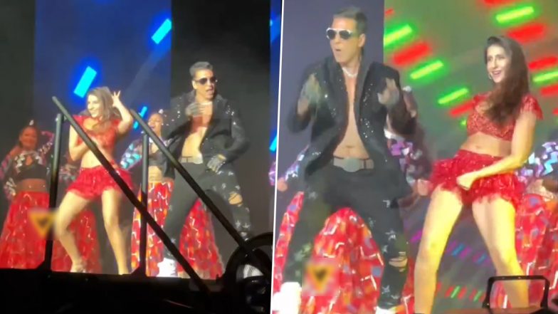 The Entertainers: Akshay Kumar and Nora Fatehi Set the Stage on Fire With Their Dance Moves During Atlanta Concert (Watch Video)