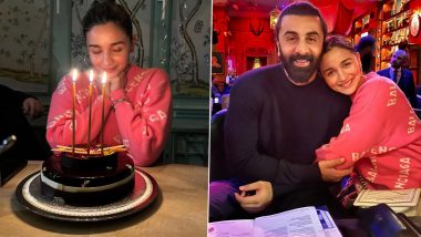 Alia Bhatt Celebrates Her 30th Birthday With Hubby Ranbir Kapoor and Other Family Members (View Pics)