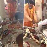 Madhya Pradesh: Home Minister Amit Shah Offers Prayers at Anchal Kund Dham in Chhindwara District (Watch Video)
