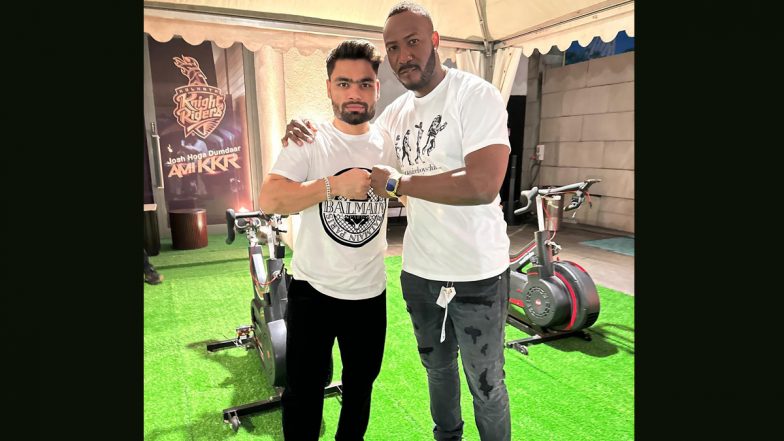 'Who's Winning the Fight Between Us?' KKR Stars Andre Russell and Rinku Singh Engage in Fun Banter Ahead of IPL 2023