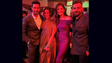 Anushka Sharma, Virat Kohli, Neha Dhupia, Angad Bedi Are All Smiles As They Pose Together at Indian Sports Honours 2023