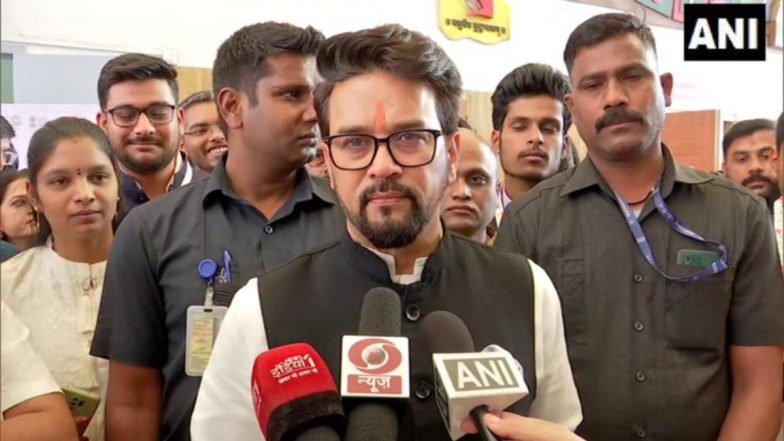 Union Minister Anurag Thakur Takes Swipe at Rahul Gandhi, Says He Can Never Be Savarkar As Savarkar Never Went on a Foreign Tour for 6 Months (Watch Video)