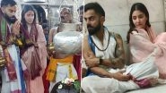 Anushka Sharma and Virat Kohli Offer Prayers at Mahakaleshwar Temple in Ujjain Ahead of IND vs AUS 4th Test Match (View Pics)