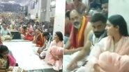 Anushka Sharma and Virat Kohli Offer Prayers at Mahakaleshwar Temple in Ujjain (Watch Video)