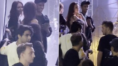 Aryan Khan Chit-Chats With DJ Martin Garrix During the Latter's Mumbai Concert (Watch Video)