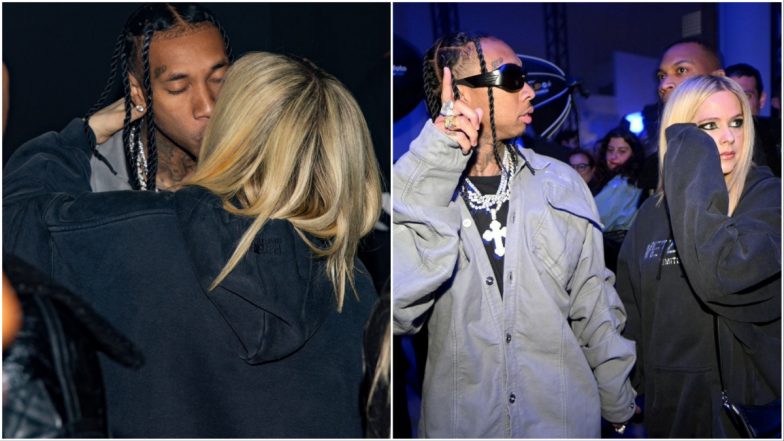 Avril Lavigne–Tyga Kiss at Paris Fashion Week and Confirm Their Romantic Relationship (View Pics)